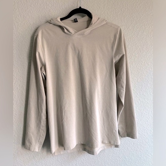 Lululemon pullover hoodie long sleeve in cream size small lightweight - Picture 1 of 4